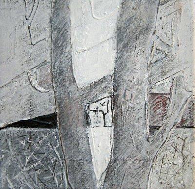 5 In den Baeumen 1  Acryl und Bleistift auf Leinwand  20x20    2010